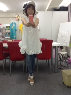 白いチュニック