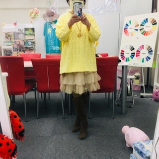 イエローコーデ